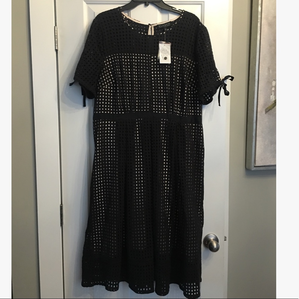 Eloquii black sundress.